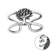 Cercel ear cuffs din argint Copacul Vietii model DiAmanti DIA29198